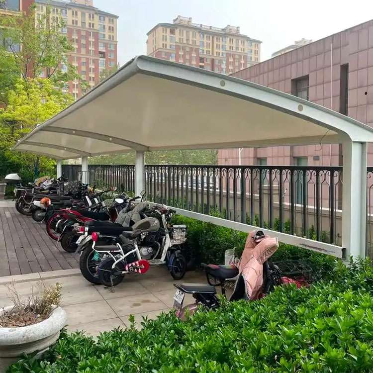 博罗县膜结构电动车棚